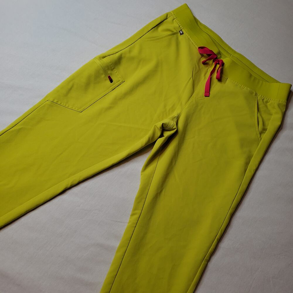 Figs Women's Size LT Zamora Jogger Scrub Pants Green